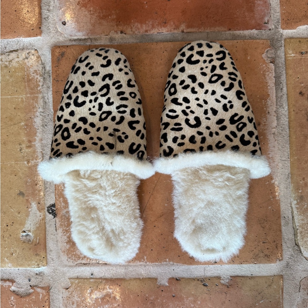 Freda Salvador Leopard Print Slippers